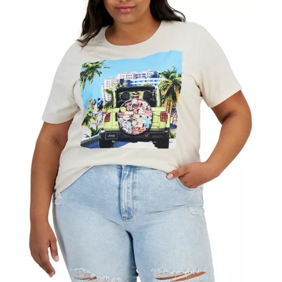 Jeep Palm Tree Graphic Tee - Picture 1 of 4
